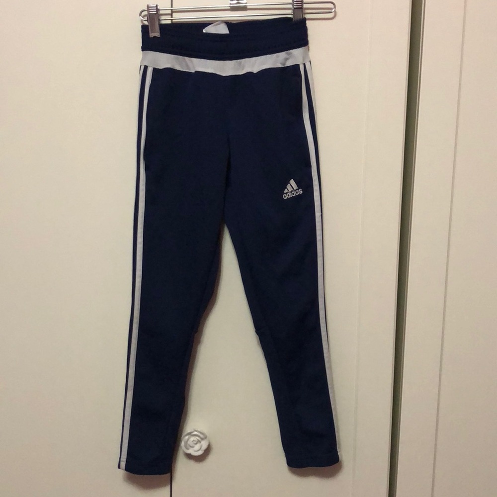 Navy blue climacool adidas pants